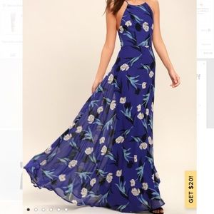 Floral Print Maxi Dress Lulu’s